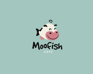 咖啡厅标志moofish