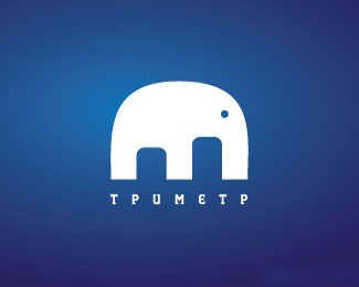 Tpumetp卡通大象商标设计