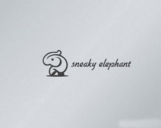 快乐的大象标志
